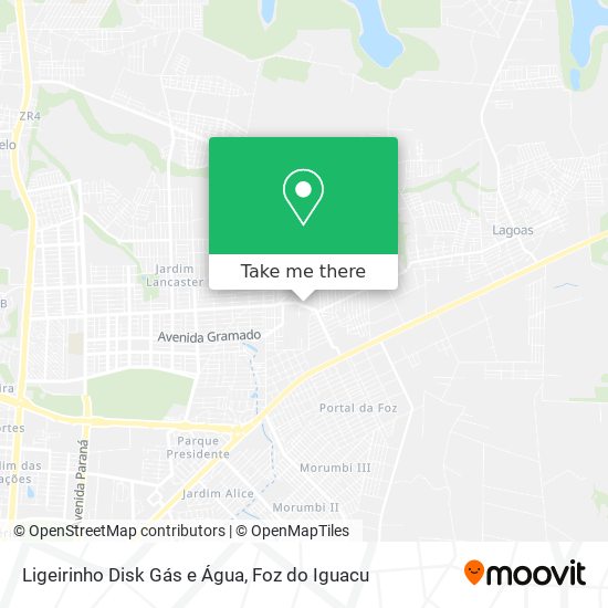 Ligeirinho Disk Gás e Água map