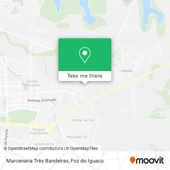 Marcenaria Três Bandeiras map