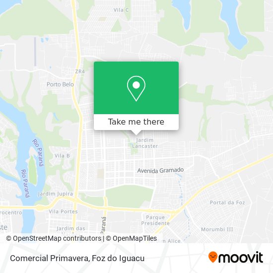 Comercial Primavera map