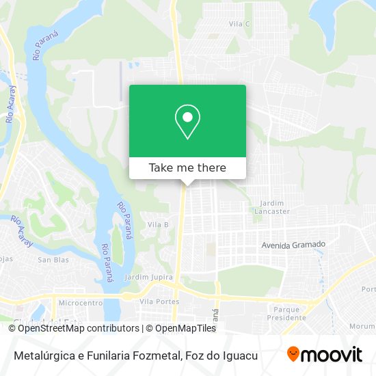 Metalúrgica e Funilaria Fozmetal map