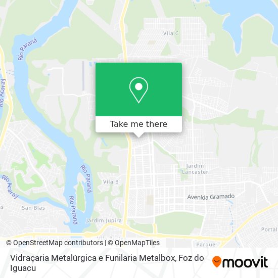 Vidraçaria Metalúrgica e Funilaria Metalbox map