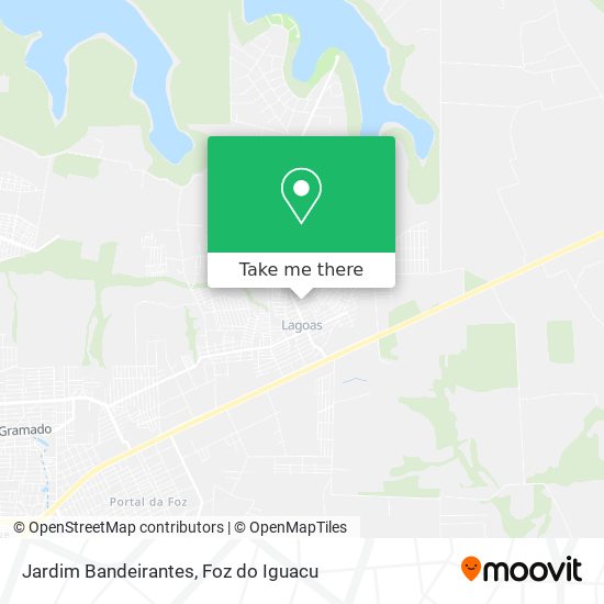 Jardim Bandeirantes map