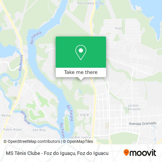 MS Tênis Clube - Foz do Iguaçu map