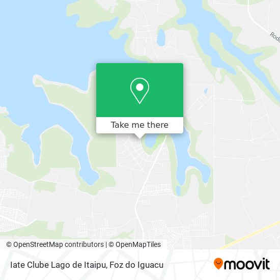 Iate Clube Lago de Itaipu map