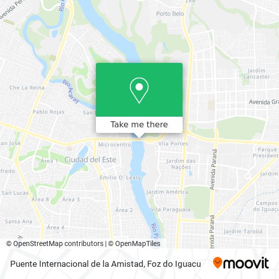 Puente Internacional de la Amistad map
