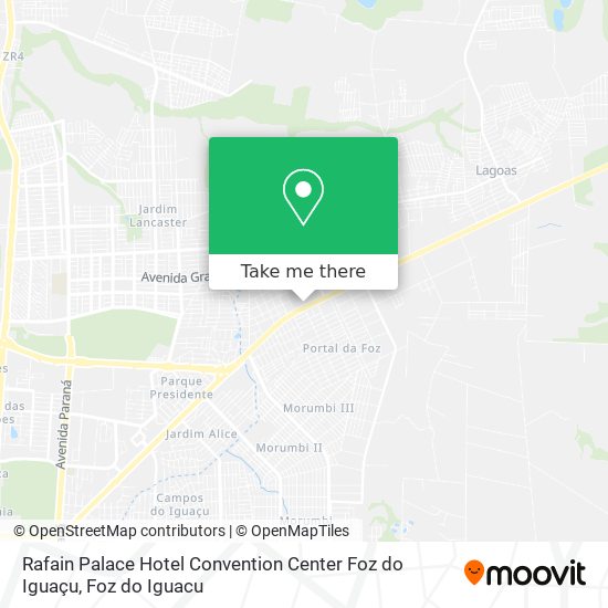 Rafain Palace Hotel Convention Center Foz do Iguaçu map