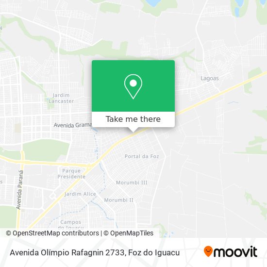 Avenida Olímpio Rafagnin 2733 map