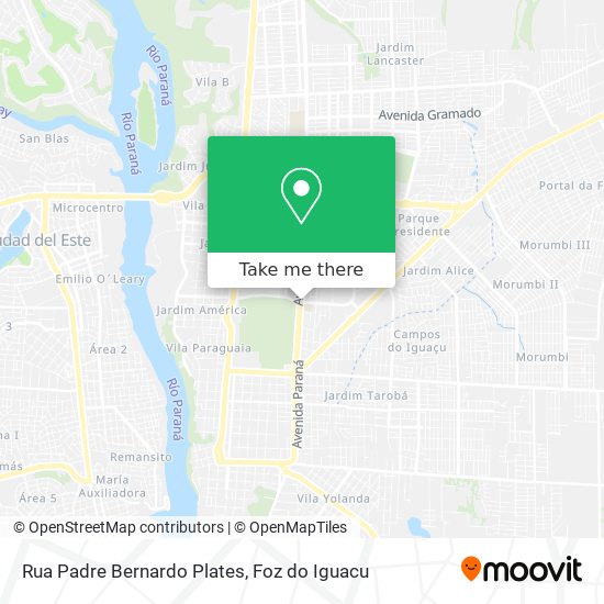 Rua Padre Bernardo Plates map