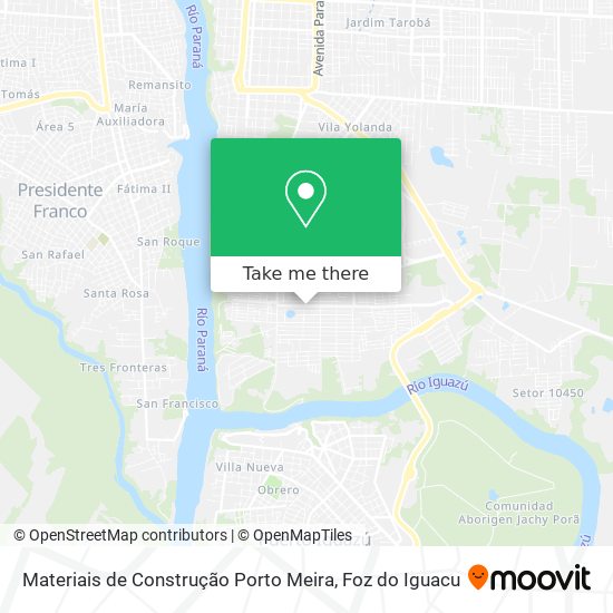 Materiais de Construção Porto Meira map