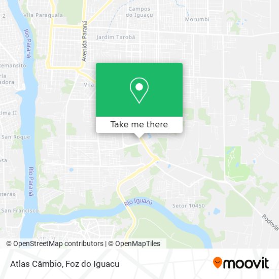Atlas Câmbio map