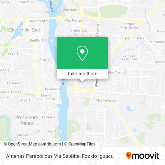 Antenas Parabólicas Via Satélite map