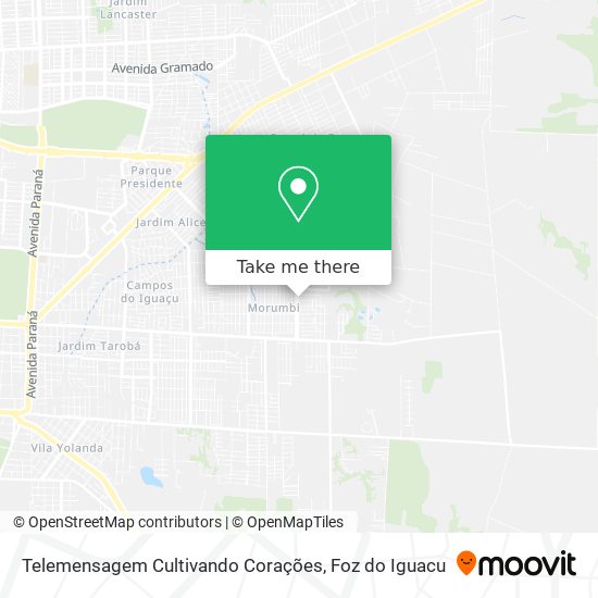 Telemensagem Cultivando Corações map