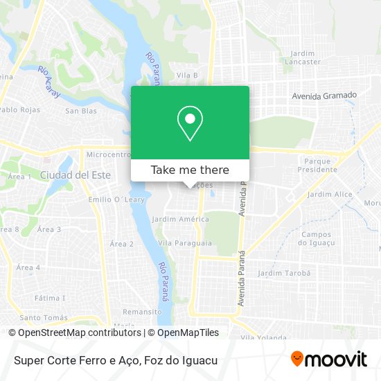 Super Corte Ferro e Aço map