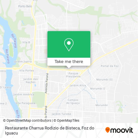 Restaurante Charrua Rodizio de Bisteca map