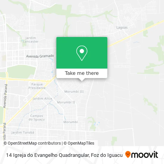 14 Igreja do Evangelho Quadrangular map