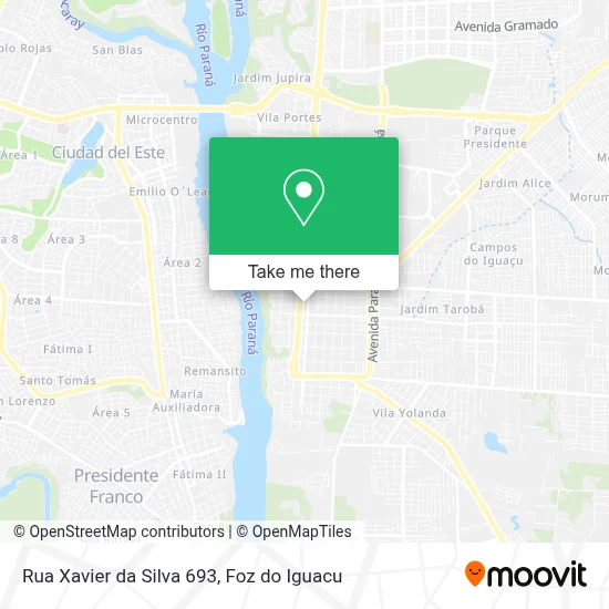 Rua Xavier da Silva 693 map