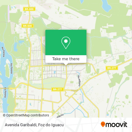 Mapa Avenida Garibaldi