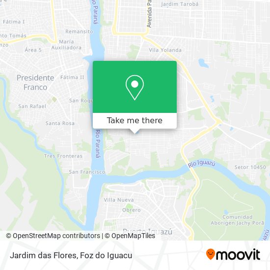 Mapa Jardim das Flores