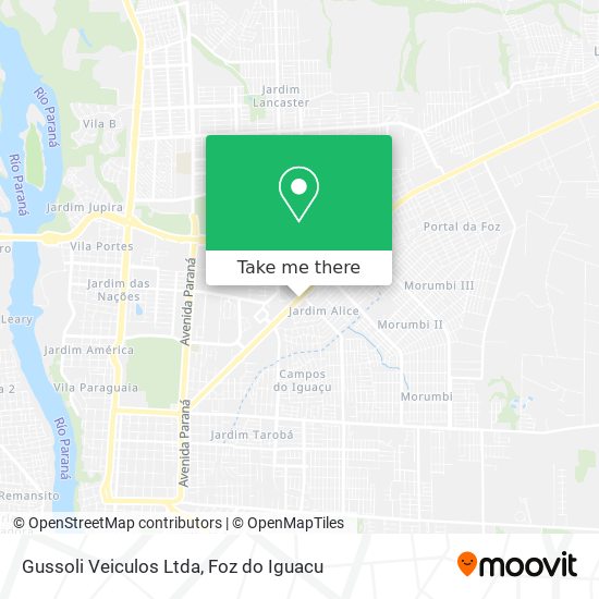 Gussoli Veiculos Ltda map