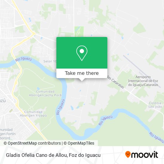 Gladis Ofelia Cano de Allou map