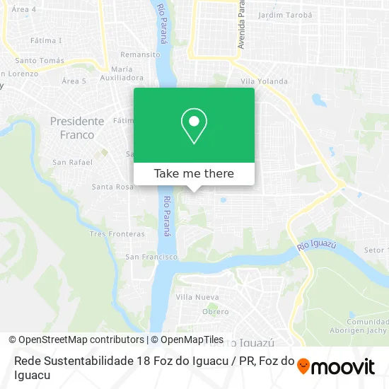 Rede Sustentabilidade 18 Foz do Iguacu / PR map