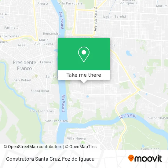 Construtora Santa Cruz map