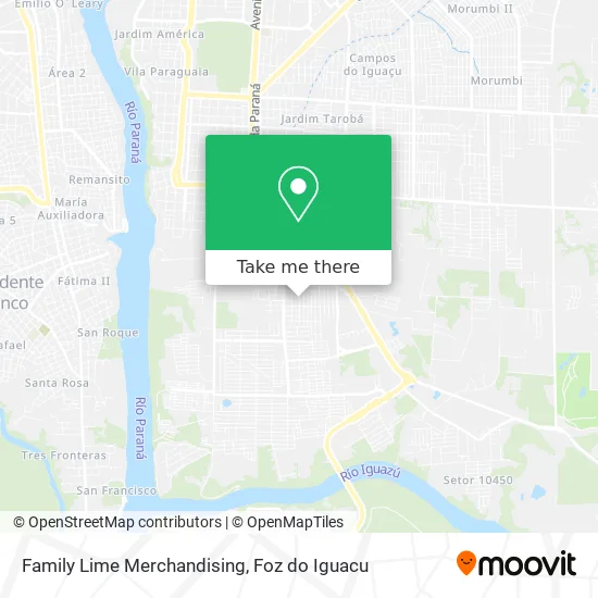 Family Lime Merchandising map