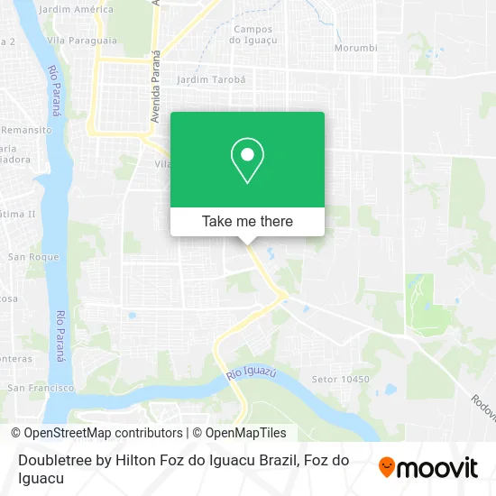 Doubletree by Hilton Foz do Iguacu Brazil map