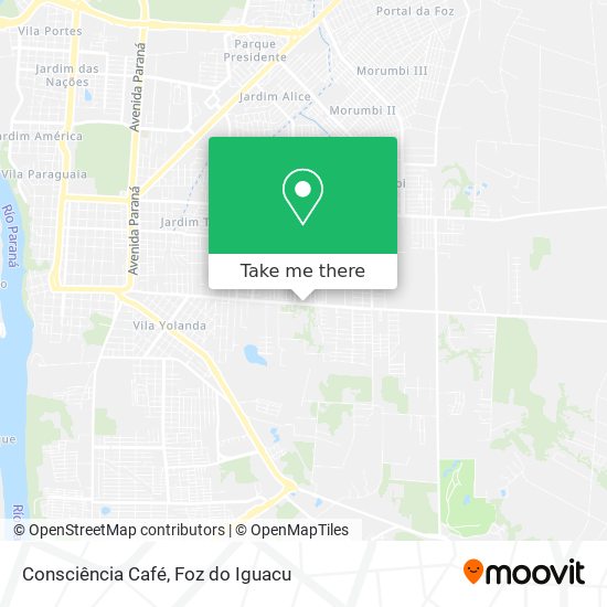 Consciência Café map