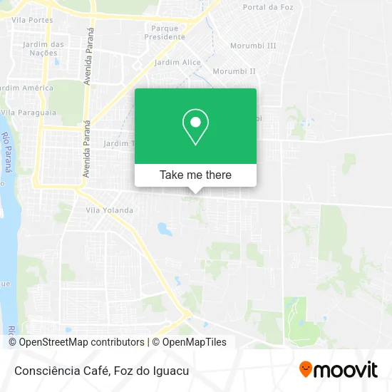 Consciência Café map