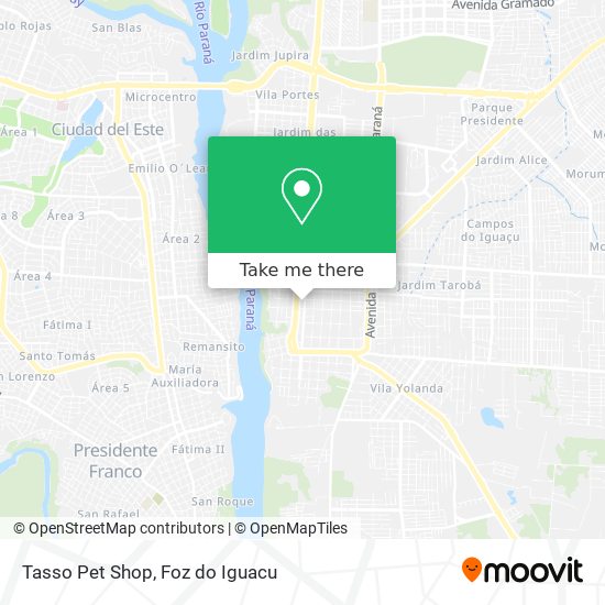 Tasso Pet Shop map