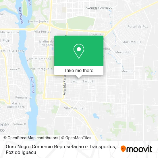 Ouro Negro Comercio Represetacao e Transportes map