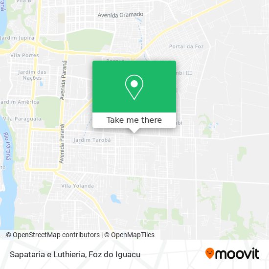 Sapataria e Luthieria map