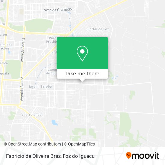 Mapa Fabricio de Oliveira Braz