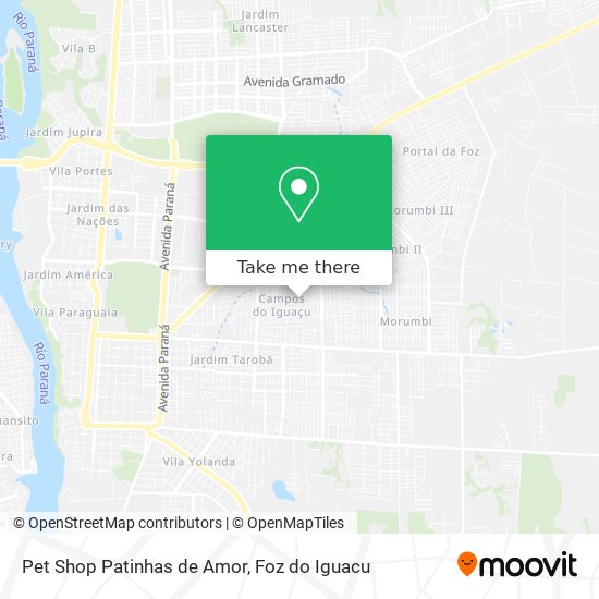 Pet Shop Patinhas de Amor map