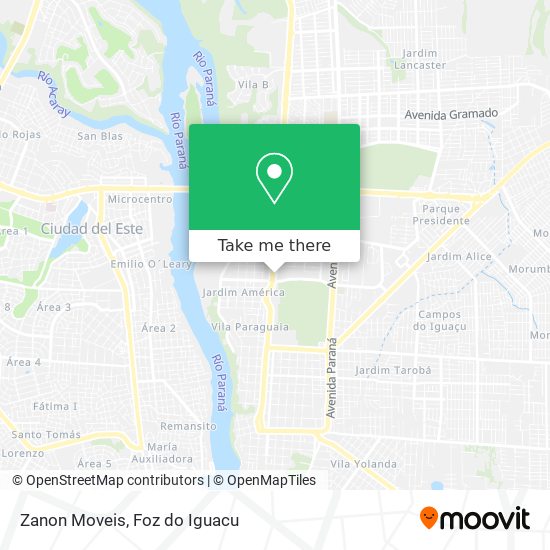 Mapa Zanon Moveis