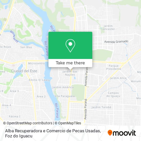 Alba Recuperadora e Comercio de Pecas Usadas map