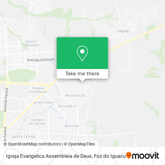 Mapa Igreja Evangelica Assembleia de Deus