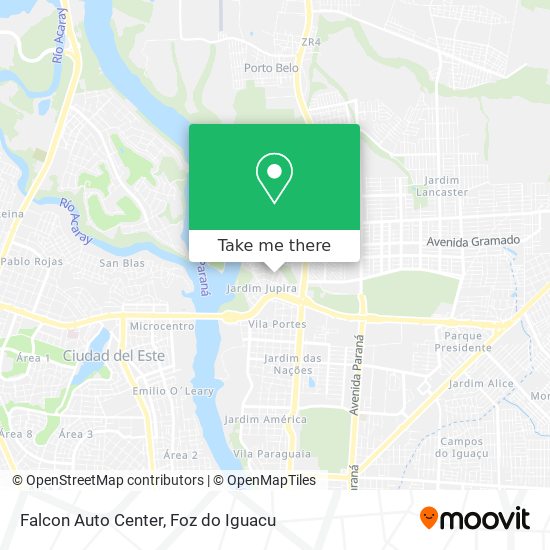 Mapa Falcon Auto Center