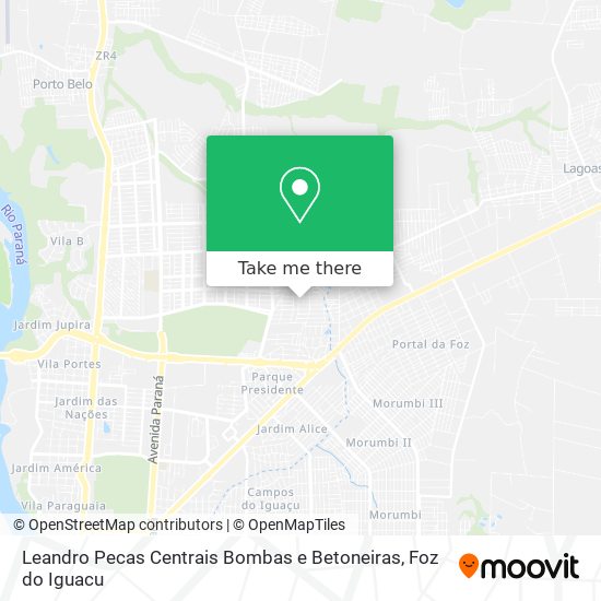 Mapa Leandro Pecas Centrais Bombas e Betoneiras