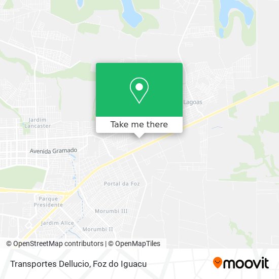 Transportes Dellucio map