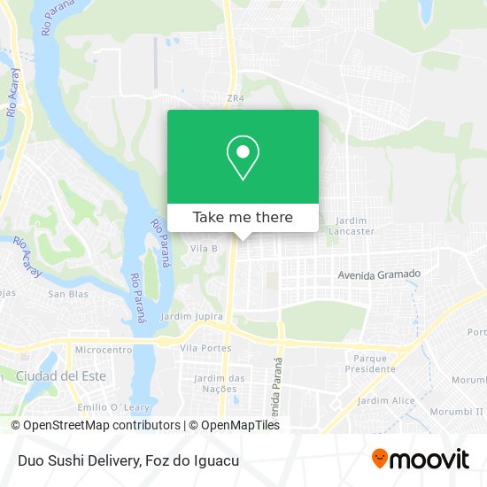 Duo Sushi Delivery map