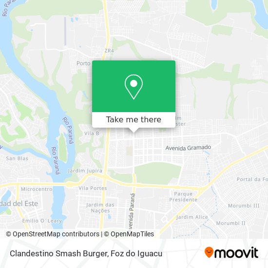 Clandestino Smash Burger map