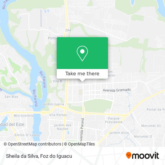 Sheila da Silva map