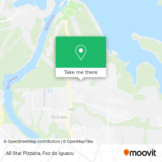 All Star Pizzaria map