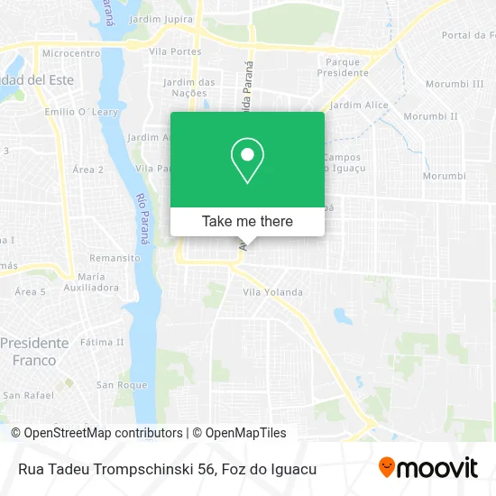 Rua Tadeu Trompschinski 56 map
