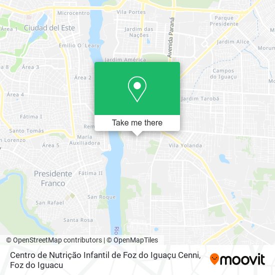 Centro de Nutrição Infantil de Foz do Iguaçu Cenni map