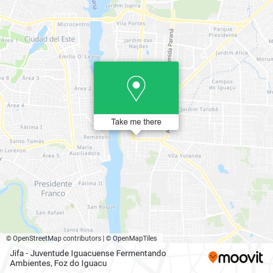 Mapa Jifa - Juventude Iguacuense Fermentando Ambientes