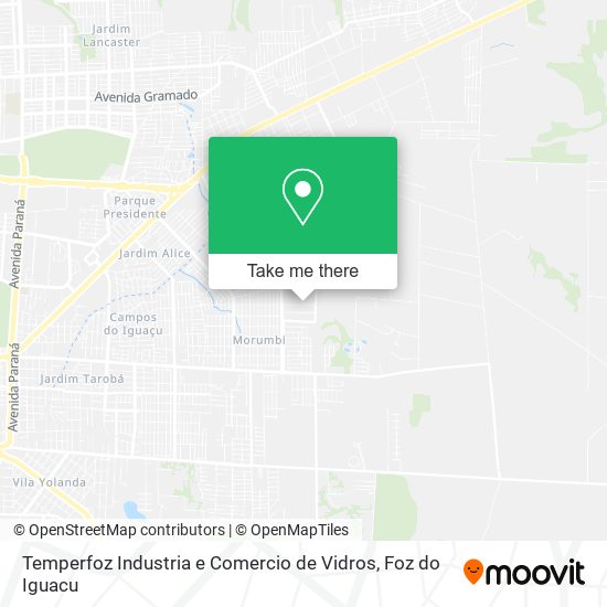 Temperfoz Industria e Comercio de Vidros map