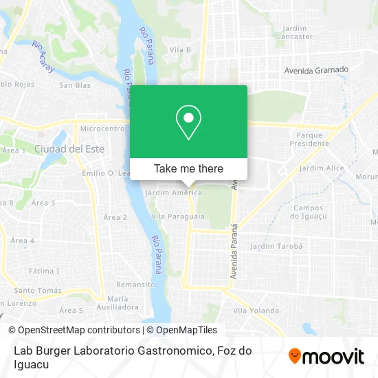 Lab Burger Laboratorio Gastronomico map